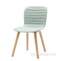 Diseño moderno de madera patas de madera espesas sillón